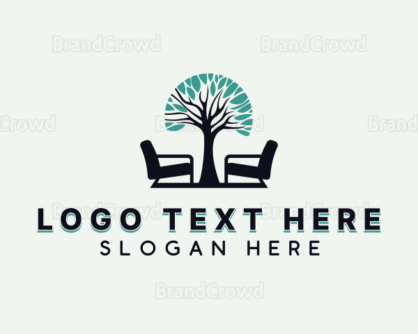 Tree Chair Furniture Logo