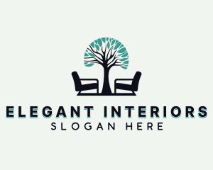 Tree Chair Furniture logo design