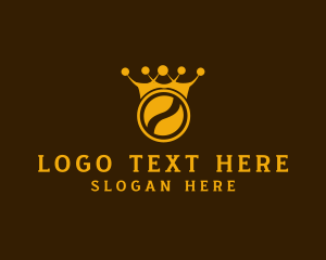 Coffee Stand - Crown Coffee Bean logo design