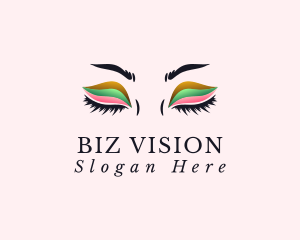 Colorful Eyeshadow Lashes Logo