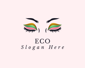 Colorful Eyeshadow Lashes Logo