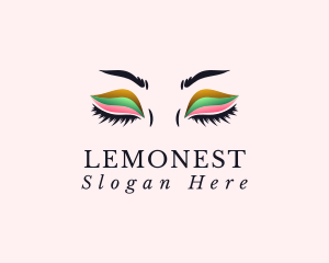 Brow - Colorful Eyeshadow Lashes logo design