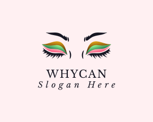 Eyebrow - Colorful Eyeshadow Lashes logo design