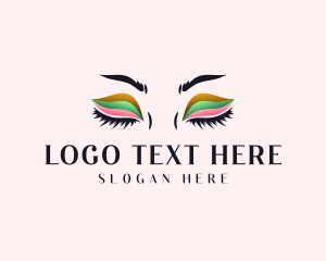 Makeup Eyeshadow Lashes Logo