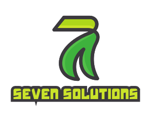 Seven - Modern Eco Number 7 logo design