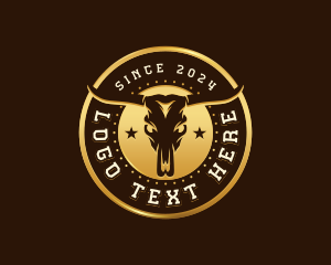 Cattle - Cattle Bull Skull logo design