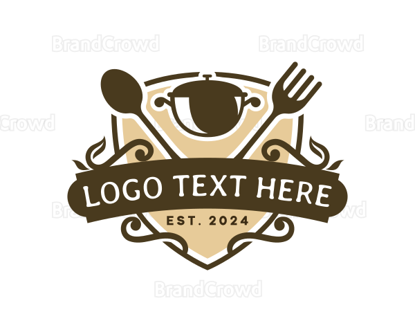 Kitchen Cuisine Pot Logo