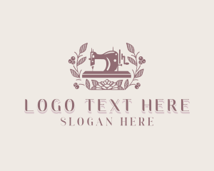 Floral Sewing Alteration Logo
