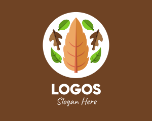 Nature Fall Leaves  Logo