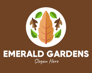 Nature Fall Leaves  logo design