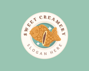 Ice Cream Dessert Food logo design