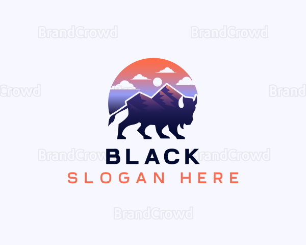 Buffalo Bison Adventure Logo