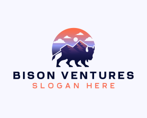 Buffalo Bison Adventure logo design