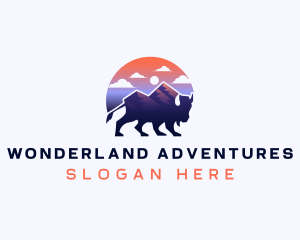 Buffalo Bison Adventure logo design