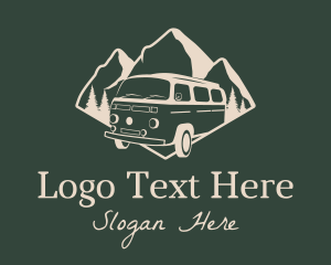 Camping Travel Van Logo