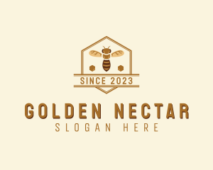 Honey - Honey Bee Honeycomb logo design