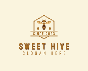 Honeycomb - Honey Bee Honeycomb logo design