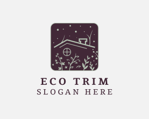 Eco Leaves House logo design