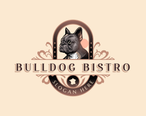 French Bulldog Pet logo design