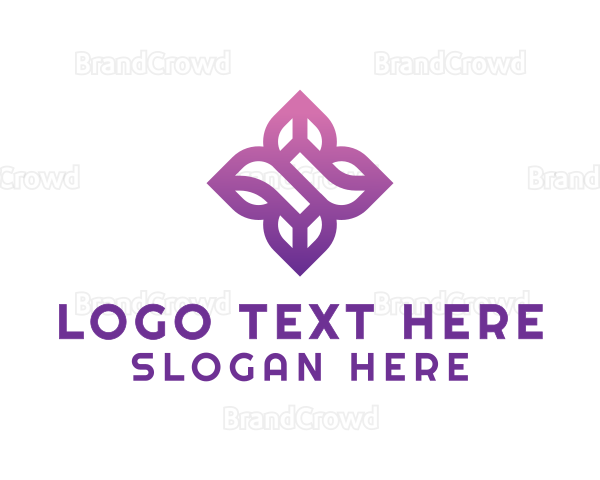 Letter S Decorative Flower Logo