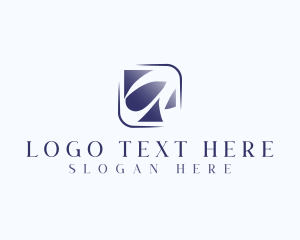 Cursive Lifestyle Letter A logo design
