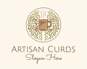 Organic Teahouse Drink  logo design