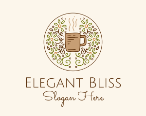 Decorative - Organic Teahouse Drink logo design