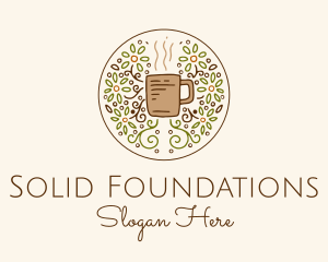 Cappuccino - Organic Teahouse Drink logo design