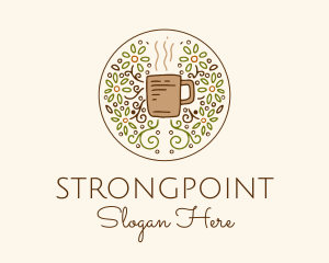 Hipster - Organic Teahouse Drink logo design