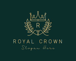 Royal Wreath Shield logo design