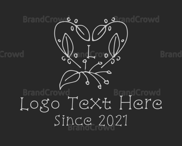 Heart Leaf Wreath Logo | BrandCrowd Logo Maker