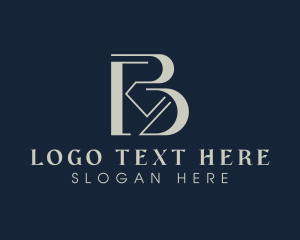 Upscale - Classy Diamond Letter B logo design