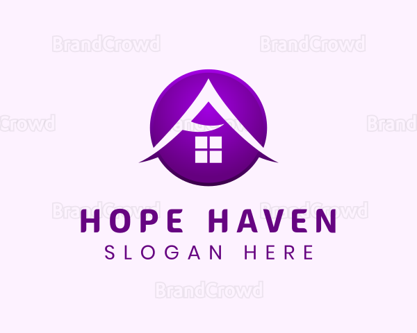 House Broker Letter A Logo