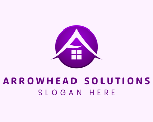 House Broker Letter A  logo design