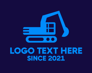Trucking - Excavator Construction Truck logo design