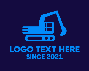 Excavator Construction Truck Logo