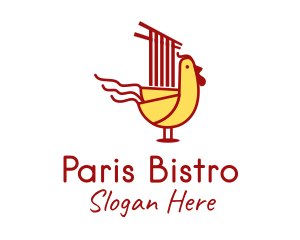 Chicken Noodle Restaurant logo design