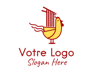 Noodle - Chicken Noodle Restaurant logo design