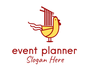 Culinary - Chicken Noodle Restaurant logo design