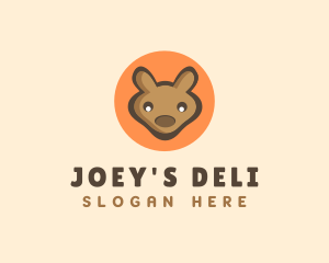 Wallaby Joey Kangaroo logo design