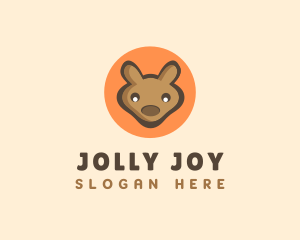 Wallaby Joey Kangaroo logo design