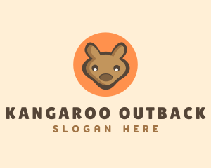 Wallaby Joey Kangaroo logo design