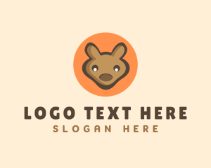 Safari - Wallaby Joey Kangaroo logo design