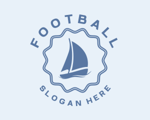 Navy - Blue Nautical Sailboat logo design