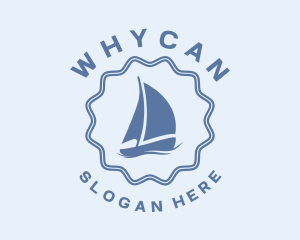 Seaman - Blue Nautical Sailboat logo design