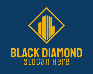 Yellow Diamond Building logo design