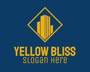 Yellow Diamond Building logo design