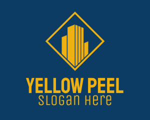 Yellow Diamond Building logo design