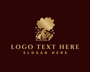 Root - Tree Root Book logo design