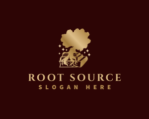 Root - Tree Root Book logo design